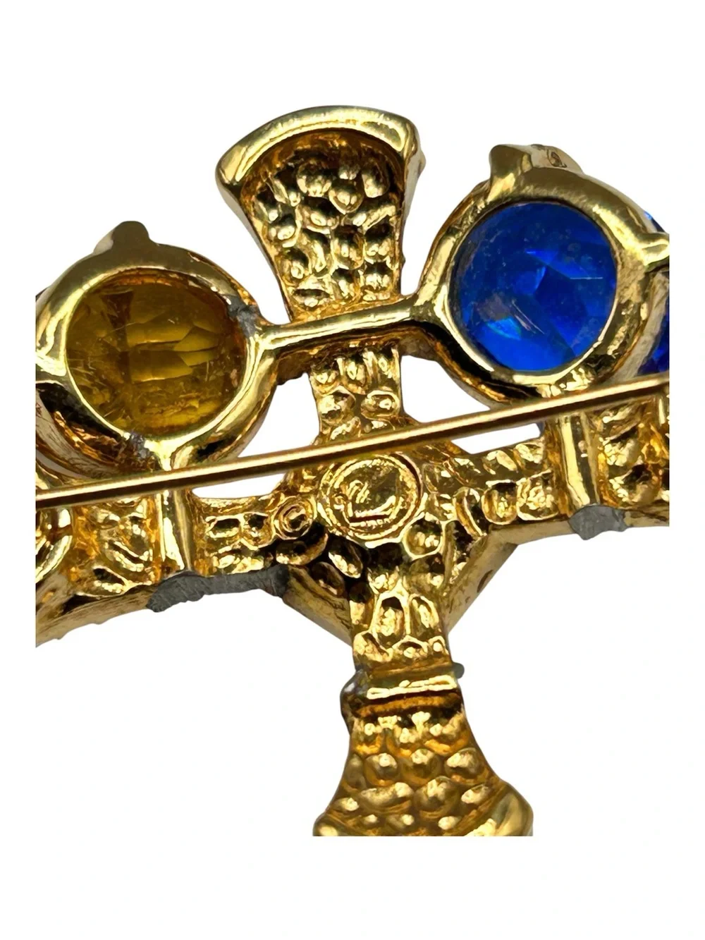 Retired Swarovski Byzantine Jeweled Rhinestone Cross and Ankh